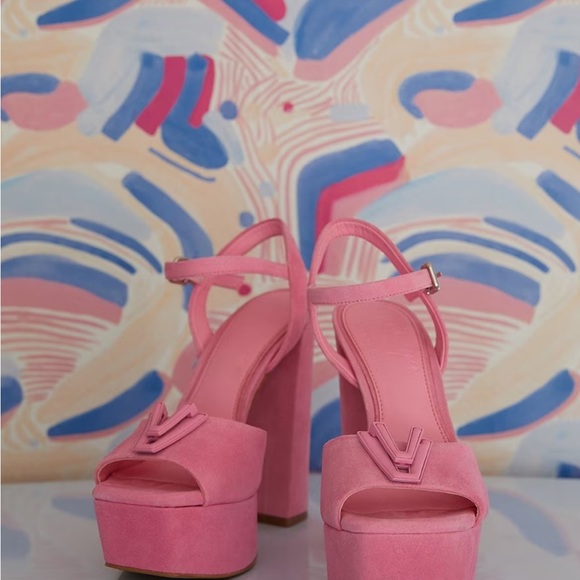 Gianni Bini x Venita Aspen Sienna Suede Platform Dress Sandals brand new… - Picture 6 of 6